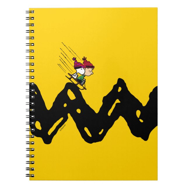 Caderno Espiral Amendoins | Passeio Snoopy & Linus (Frente)