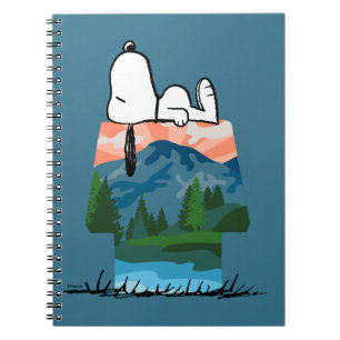 Caderno Espiral Amendoins Snoopy Dog Sunset View