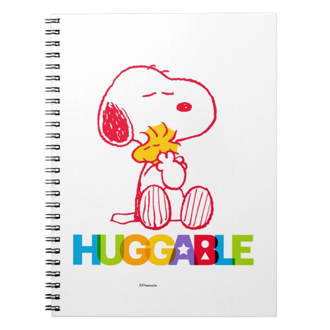 Caderno Espiral Amendoins | Snoopy & Woodstock Huggable (Frente)