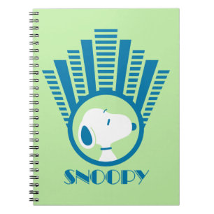 Caderno Espiral Amendoins Sonhos De Deco Azul De Snoopy