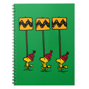 Caderno Espiral Amendoins   Woodstock & Friends Sign March