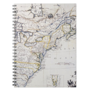 Caderno Espiral AMÉRICA COLONIAL: MAPA, c1770
