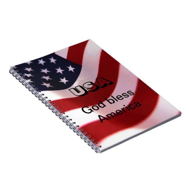 Caderno Espiral América deus abençoe (Lado Direito)