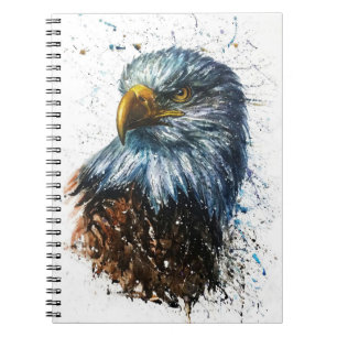 Caderno Espiral American Eagle Watercolor
