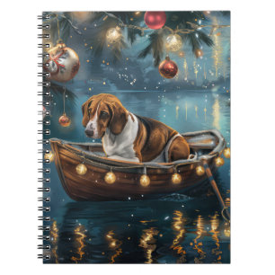 Caderno Espiral American English Foxhound Christmas Fesyage Voyage