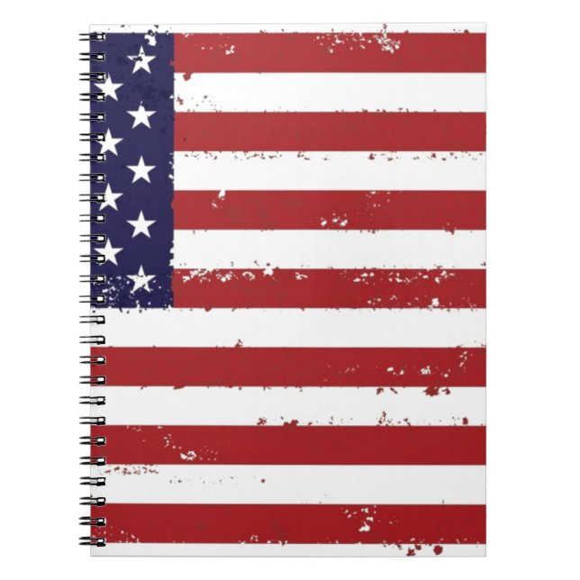 Caderno Espiral American Flag, EUA/EUA (Frente)