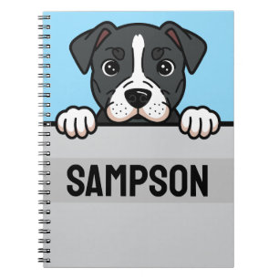 Caderno Espiral American Staffordshire Terrier Custom Amstaff