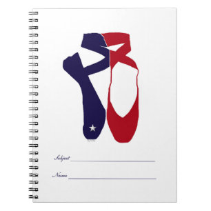 Caderno Espiral Americana do Balé Ponteiro da Equipe