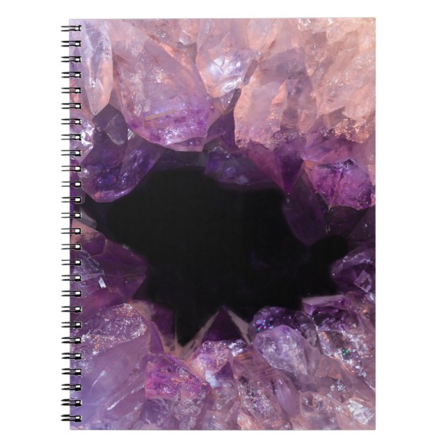 Caderno Espiral Ametist roxo (Frente)