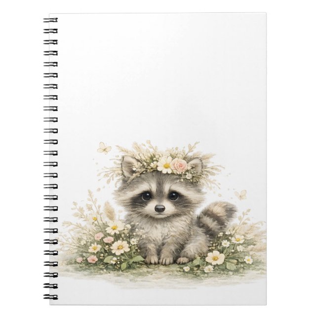 Caderno Espiral Amigo da Floresta Guaxinim (Frente)