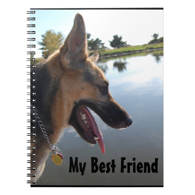 Caderno Espiral Amigo do german shepherd (Frente)