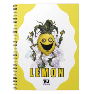 Caderno Espiral Amigo Palhaço do Vazio Limão