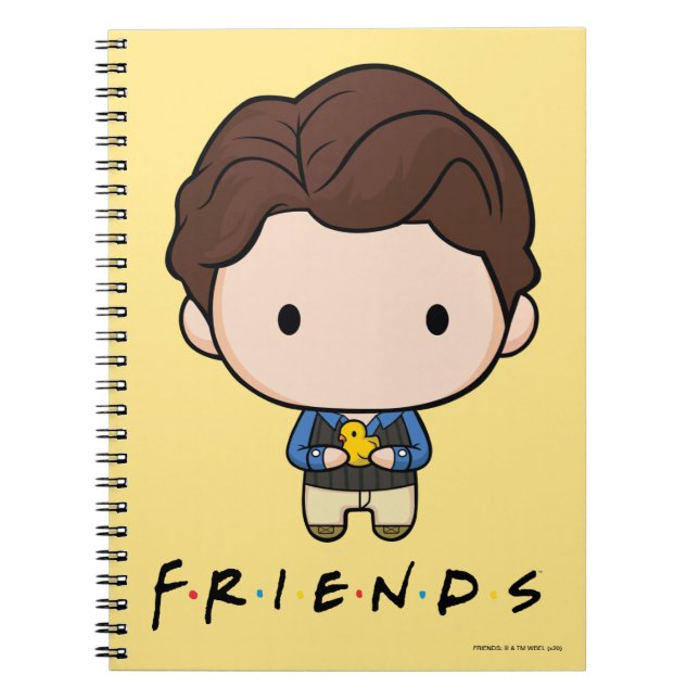 Caderno Espiral AMIGOS™ | Chandler Chibi (Frente)