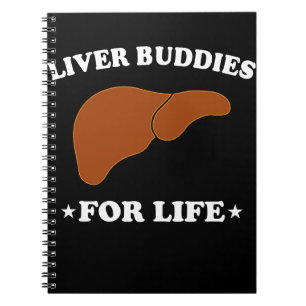 Caderno Espiral Amigos Hepáticos De Órgãos Vivos Para Transplante