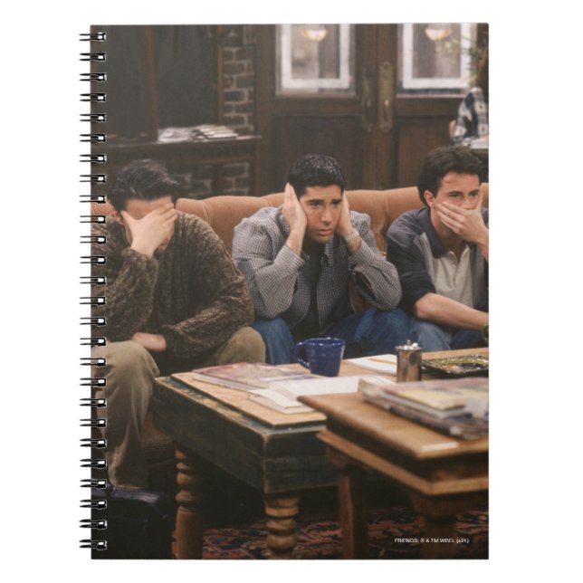 Caderno Espiral AMIGOS™ | Joey, Ross e Chandler no sofá (Frente)