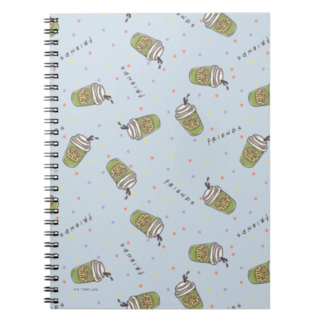Caderno Espiral AMIGOS™ | Padrão de Perk Central da Bolinhas (Frente)
