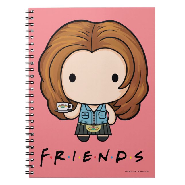Caderno Espiral AMIGOS™ | Rachel Chibi (Frente)