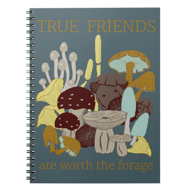 Caderno Espiral Amigos Verdadeiros - Notebook Inspiracional (Frente)