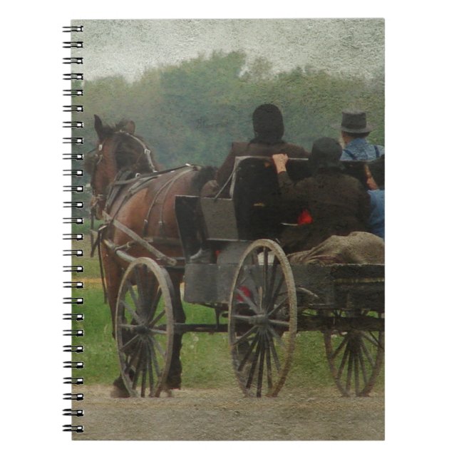 Caderno Espiral Amish Family Outing (Frente)