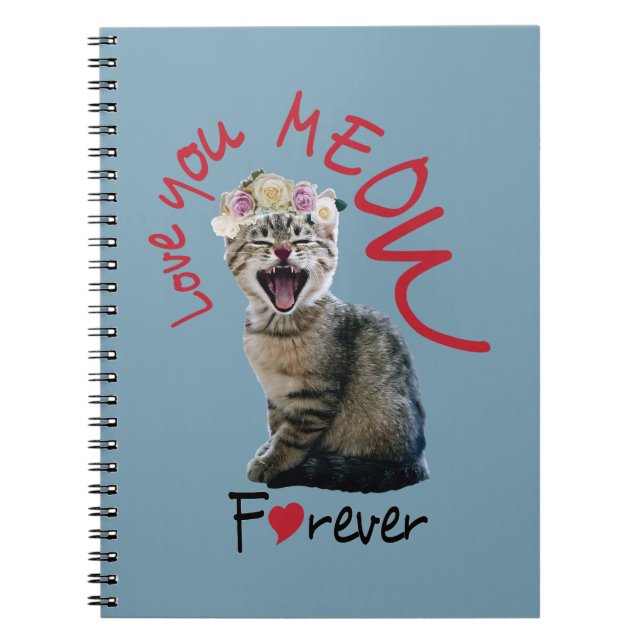 Caderno Espiral Amo-te Meia para sempre (Frente)