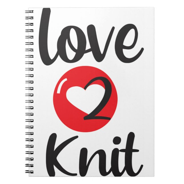 Caderno Espiral amor 2 Knit (Frente)