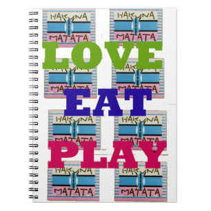 Caderno Espiral Amor Adorável Coma design