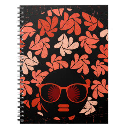 Caderno Espiral Amor Afro Almofada Vermelho Coral