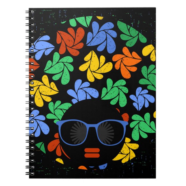 Caderno Espiral Amor Afro Colorido (Frente)