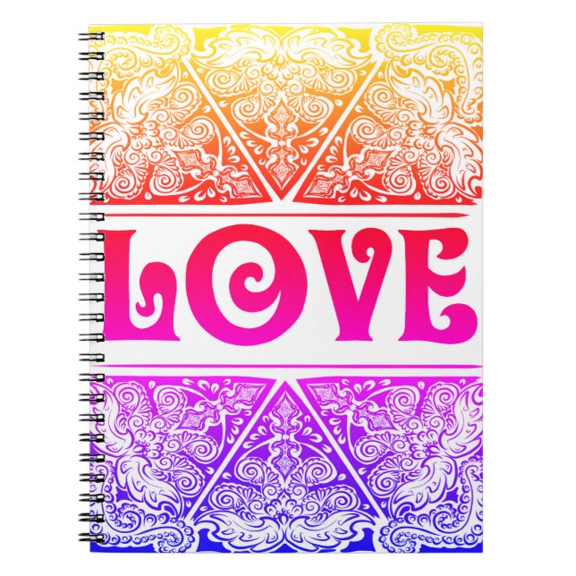 Caderno Espiral Amor - Citação Positiva (Frente)