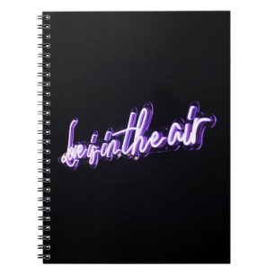 Caderno Espiral Amor com a Arte de Citação de Imagens Digitais de 