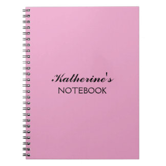 Caderno Espiral Amor de Borboleta | Cor Sólida Magenta 4 Pessoal