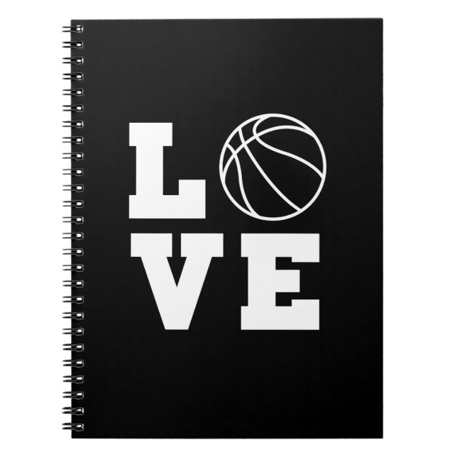 Caderno Espiral Amor do basquetebol (Frente)