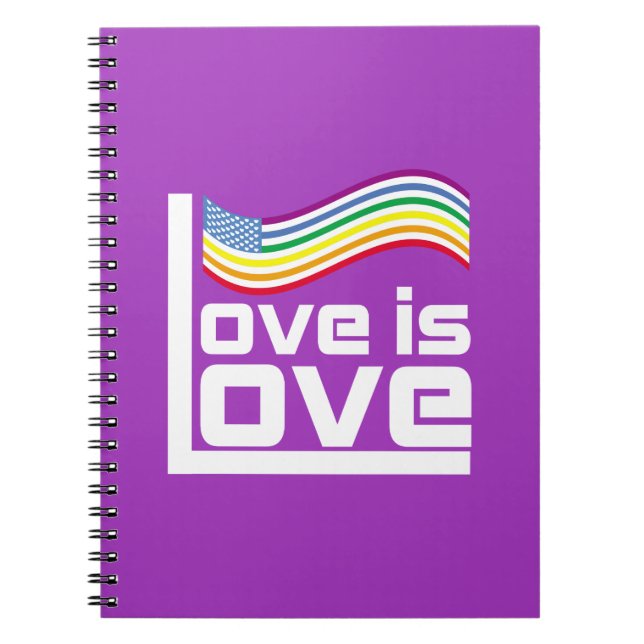Caderno Espiral Amor é amor (Frente)