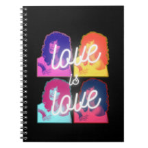 Amor é amor Cher LGBTQ Pride Monte Notebook