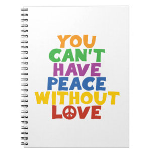 Caderno Espiral Amor e Paz