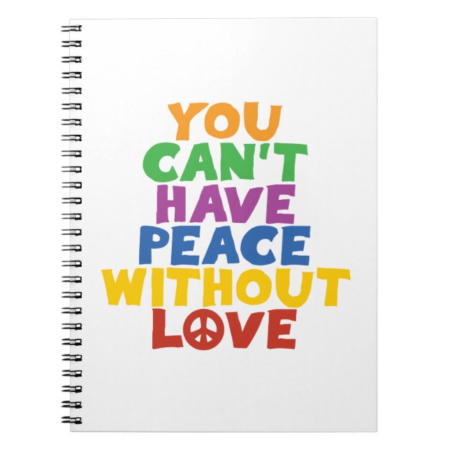 Caderno Espiral Amor e Paz (Frente)