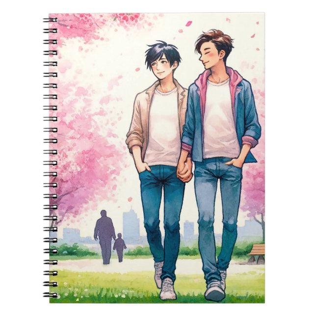 Caderno Espiral Amor floresce (Frente)