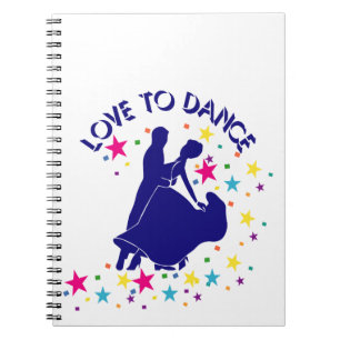 Caderno Espiral Amor para dançar