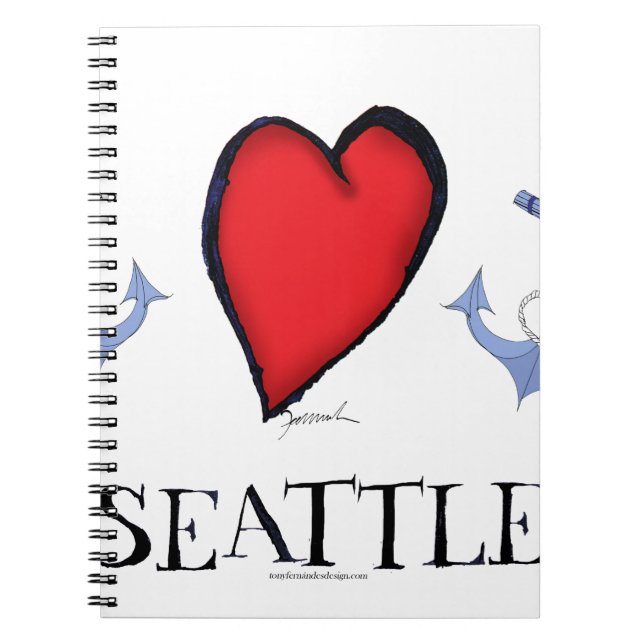 Caderno Espiral amor seattle (Frente)