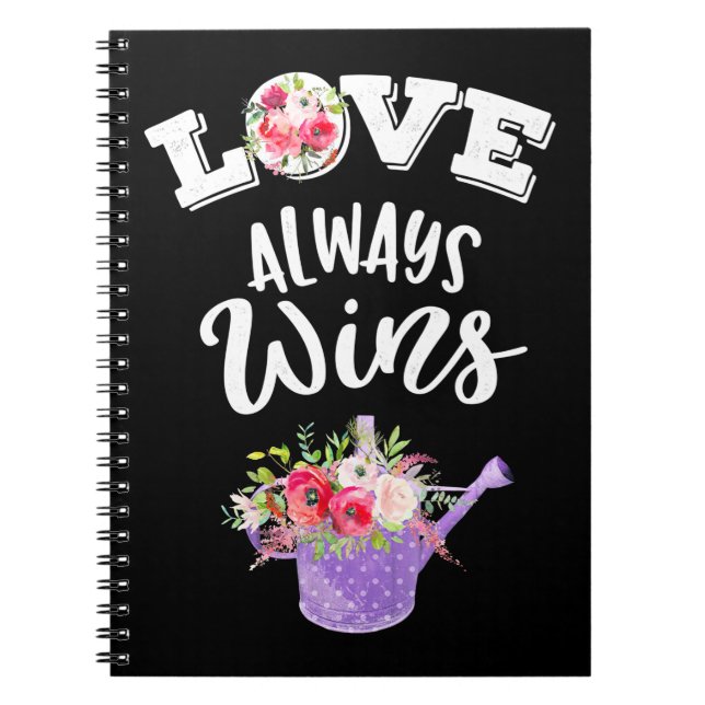 Caderno Espiral Amor sempre vence (Frente)