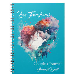 Caderno Espiral Amor Transforma Casais Diário