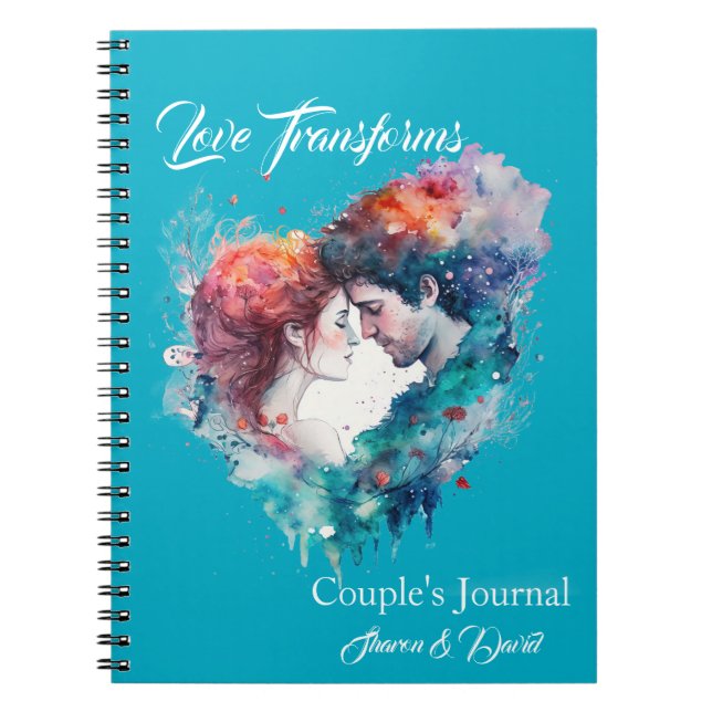 Caderno Espiral Amor Transforma Casais Diário (Frente)