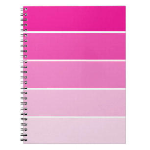 Caderno Espiral Amostras cor-de-rosa-claro