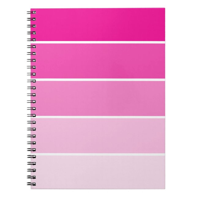 Caderno Espiral Amostras cor-de-rosa-claro (Frente)