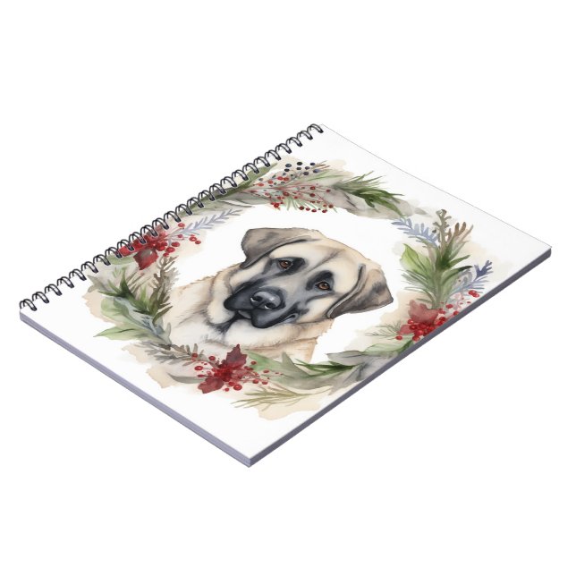 Caderno Espiral Anatólia Shepherd Wreath Festivo Pup (Left Side)