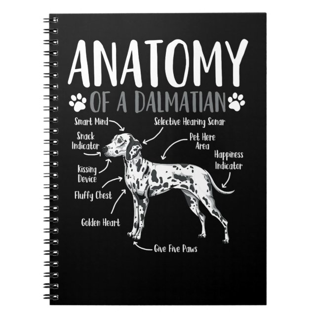 Caderno Espiral Anatomia Dalmaciana 59 Cachorro Lover (Frente)