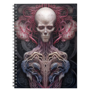 Caderno Espiral Anatomia Surreal Horror Arte Sci-Fi