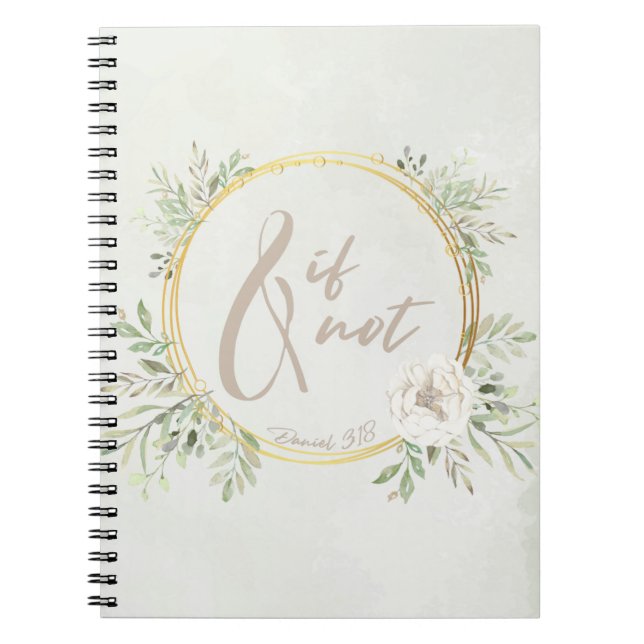 Caderno Espiral And If Not Journal (Frente)