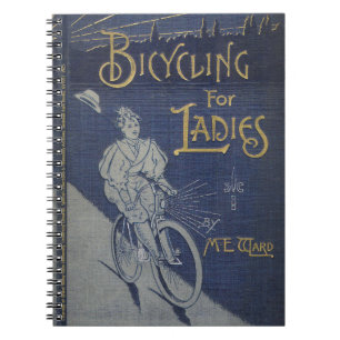 Caderno Espiral Andando de bicicleta para senhoras ~ Bloco de nota