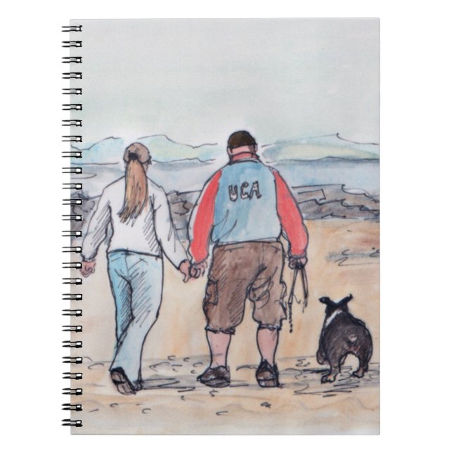 Caderno Espiral Andando o cão - 04 (Frente)